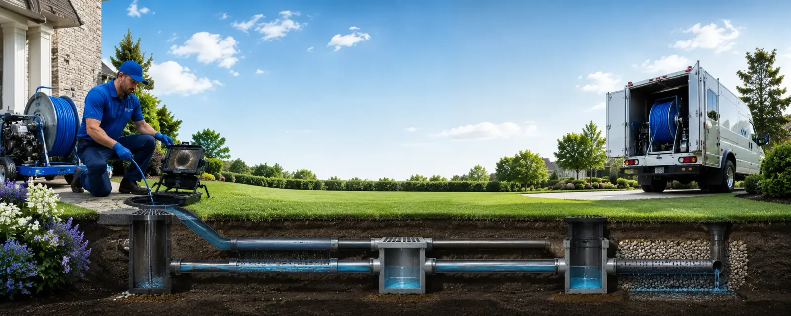Outdoor drain cleaning information for Ronks, PA